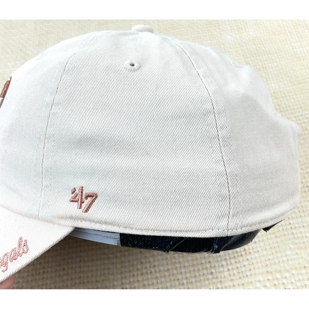 Cincinnati Bengals Hat Cap Strap Back Womens Tan Rose Gold Ladies Dad Adjustable